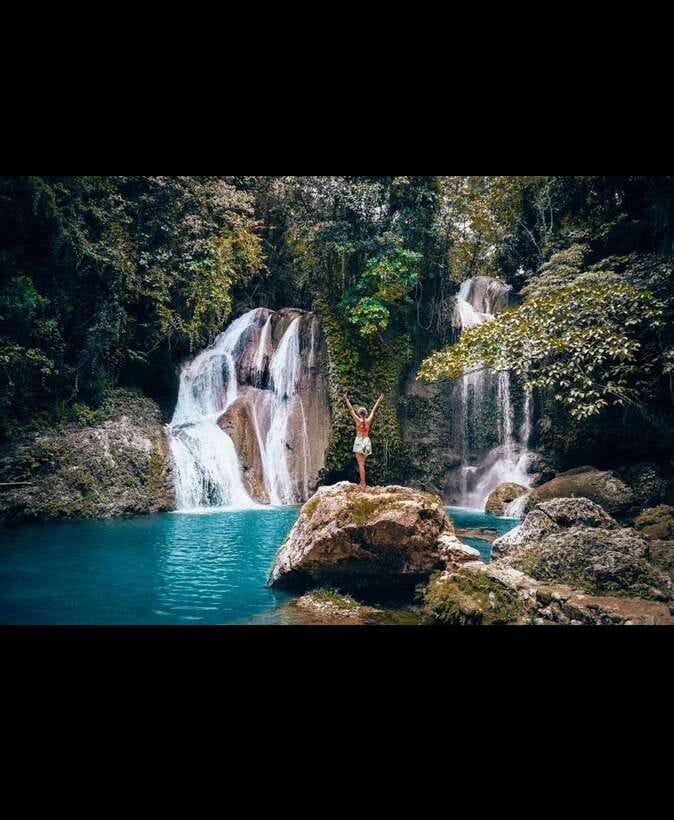 Bohol: Waterfall Hopping & Secret Jungle Trails Guided Tour - Rice fields, palms, and the first trail