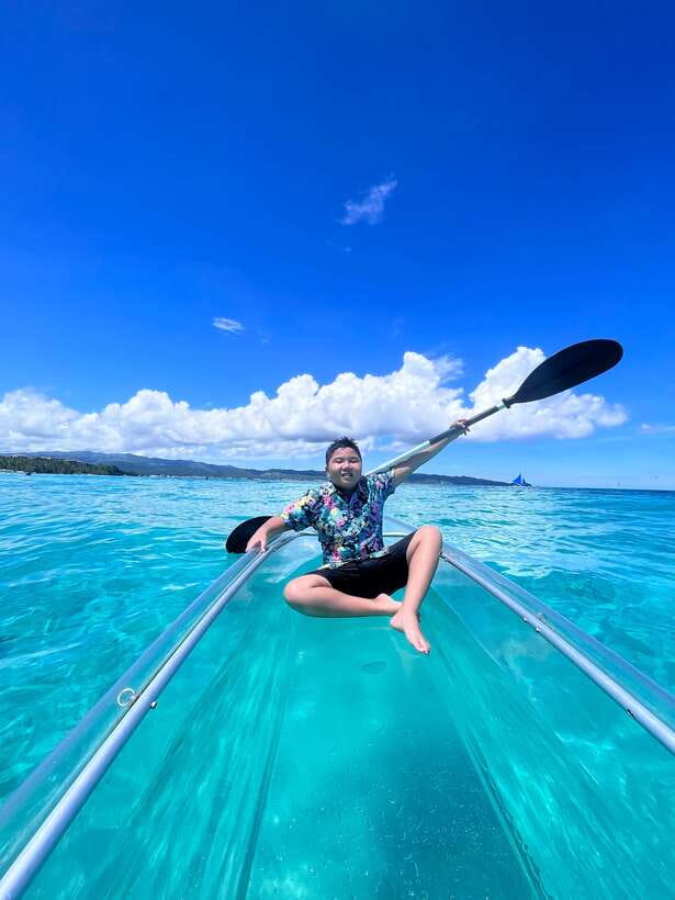 Boracay - Crystal Kayak phot-op Experience - Why Calm Water and Good Sun Matter