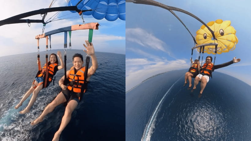 Boracay Parasailing with Insta 360 - The Insta360 camera is the real value booster