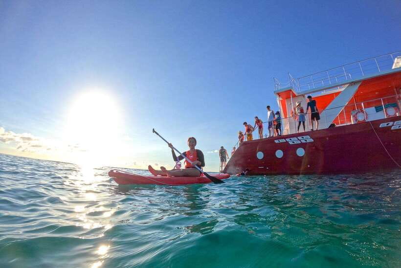 Boracay: Red Whale Party Cruise w/ Snacks & Water Activities - A yacht built for social time