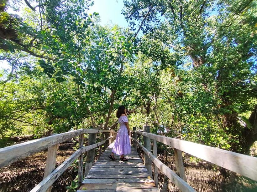 Camiguin: White Island Mantigue Island Exploration PRIVATE - Katunggan Park and its wooden bridge