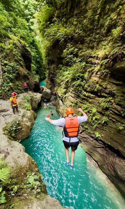 Cebu: Kawasan Canyoneering with Ziplining Adventure - From Moalboal to the Kawasan jump-off point