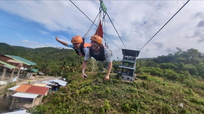 Cebu: Kawasan Canyoneering with Ziplining Adventure - The one-minute zipline over Cebu’s trees