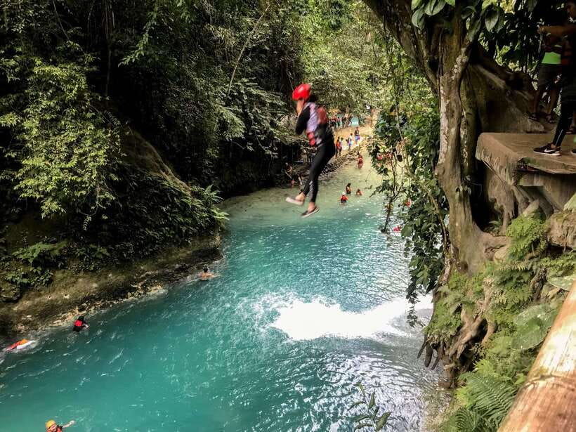Cebu: Kawasan Falls Canyoneering & Cliff Jump Private Tour - Kawasan Falls after the canyoning