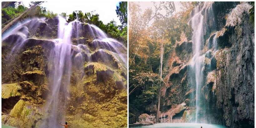 Cebu: Oslob Whale Shark Swim and Sumilon Island Day Tour - Tumalog Falls adds shade and scenery