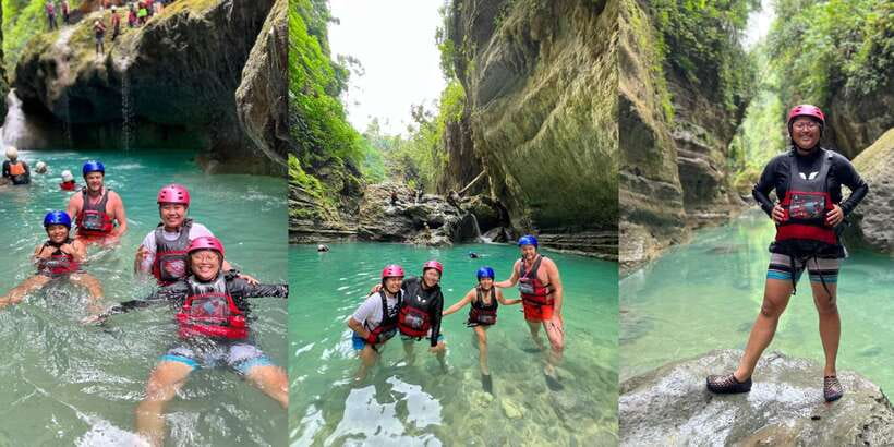 Cebu: Oslob Whaleshark Experience & Canyoneering Adventure - Lunch above the second level of Kawasan Falls