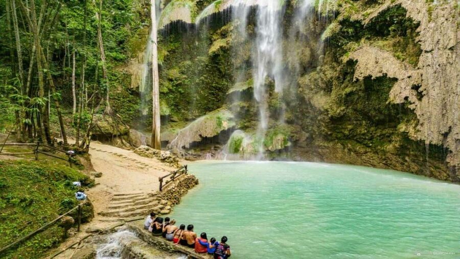 Cebu Oslob Whaleshark, Tumalog Falls&Sumilon Island(Private) - Tumalog Falls cools down the afternoon