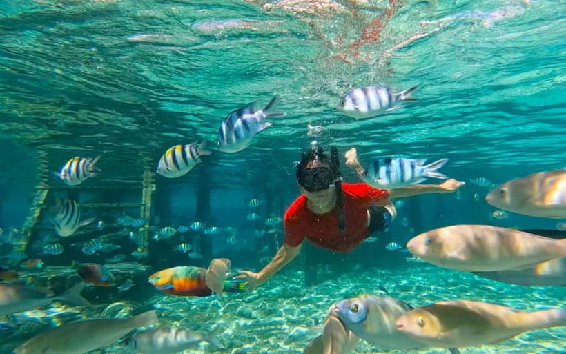 Cebu: Private Mactan Island Hopping Tour with Lunch - Leaving Cebu by private outrigger boat