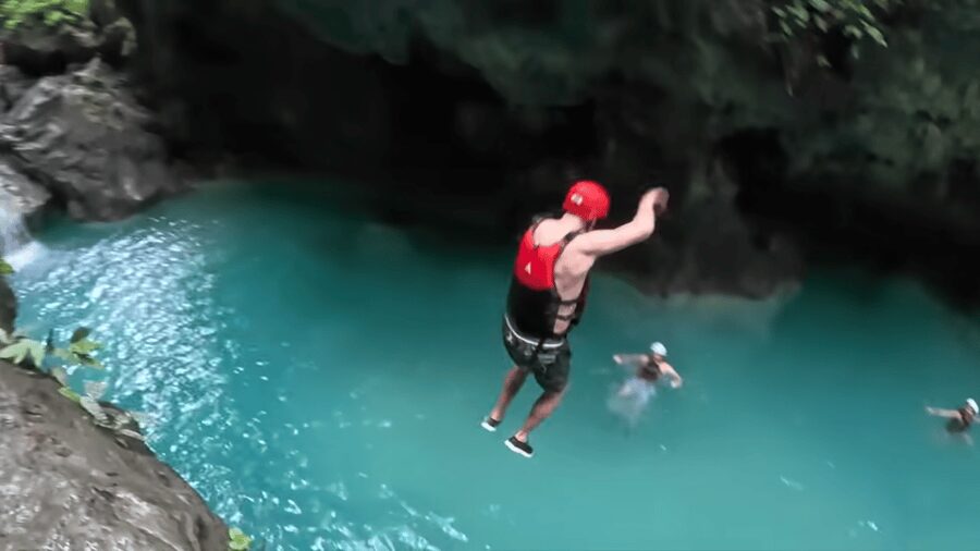 Cebu: Whale Shark Swim and Kawasan Canyoneering Group Tour - The final reward at Kawasan Falls