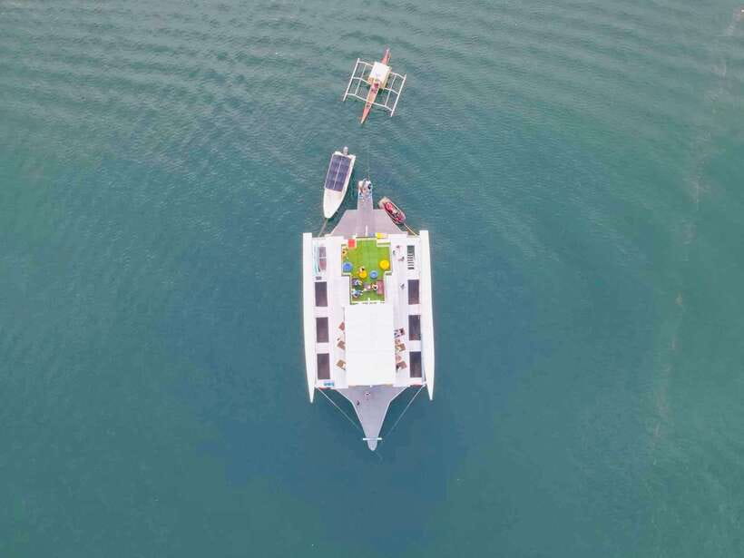 Coron Island: Premier Trimaran Tour - Hotel pickup and the first hour aboard