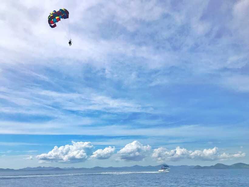 Coron: Parasailing Experience - The water dip is optional, not required