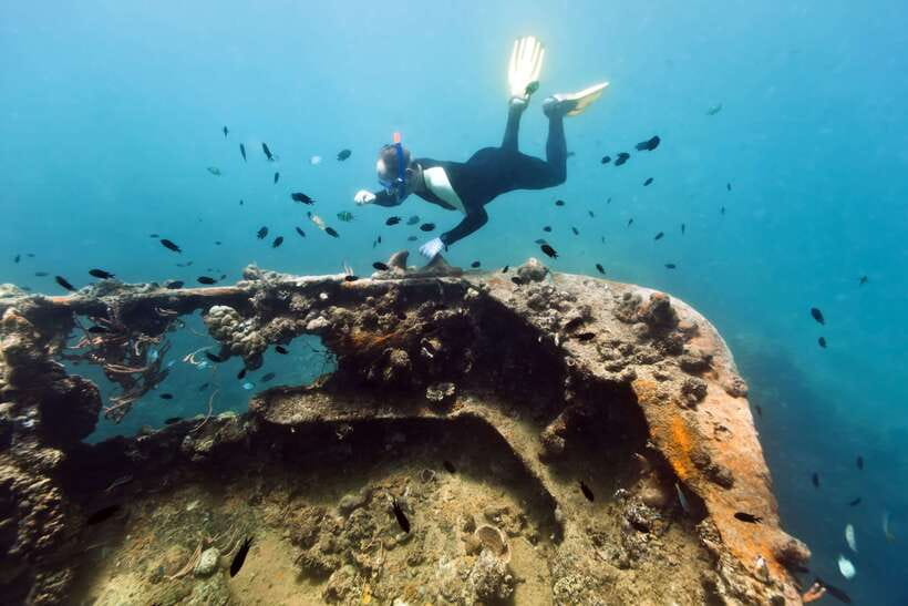 Coron Private Tour D: Reef and Wrecks - Lusong Gunboat: an easy first wreck to see