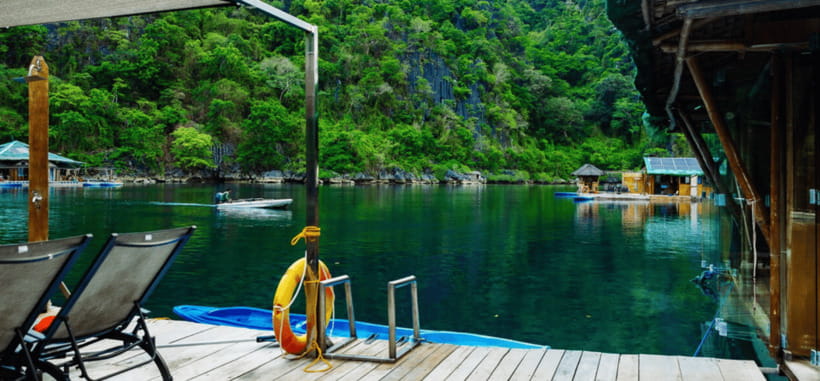 Coron: Pukaway Cave Underground Lake Tour w/Lunch (Shared) - The Floating House and Open-Water Stops