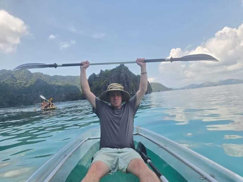 Coron: Pukaway Underground Cave Cenote & Island Hopping Tour - Snorkeling among coral and starfish