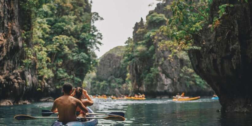 El Nido: Hidden Beaches and Lagoons Boat Hopping Tour D - Nat Nat Beach is made for easy swimming