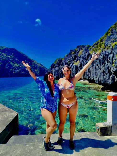 El Nido Tour C: Explore Hidden & Secret Beach Adventure - Helicopter Island and its long white beach