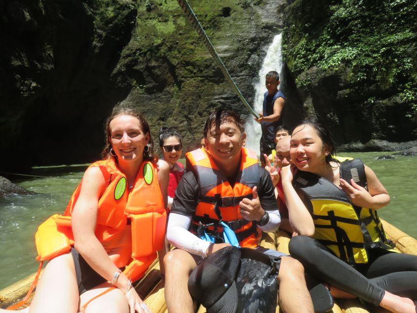 From Manila: Pagsanjan Falls Day Tour - The bamboo raft under Pagsanjan Falls