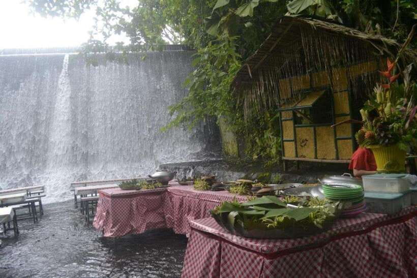 Full Day Tour Villa Escudero Plantation - Lunch beside the rushing water