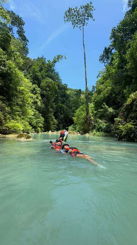 Kawasan Falls Canyoneering Adventure – Group Tour Experience - Arriving at the famous turquoise pools
