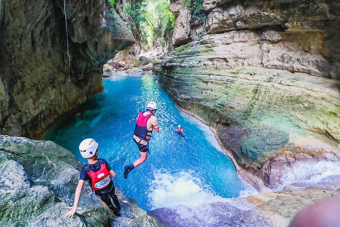 Kawasan Falls Canyoneering w/ Lunch & Transfers from Cebu City - Five hours of canyon hiking, jumps, and water slides