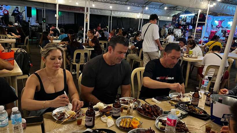 Makati Street food walking tour with Dinner - The rooftop stop adds a second view of Makati
