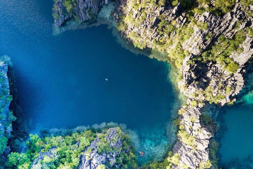 Palawan: Coron Island Super Ultimate Private Tour - Twin Lagoon brings warm and cool water together