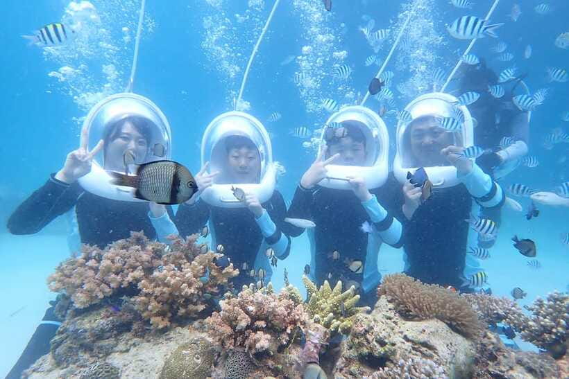 Panglao: Helmet Diving Experience with Photos and Videos - Getting comfortable with the helmet