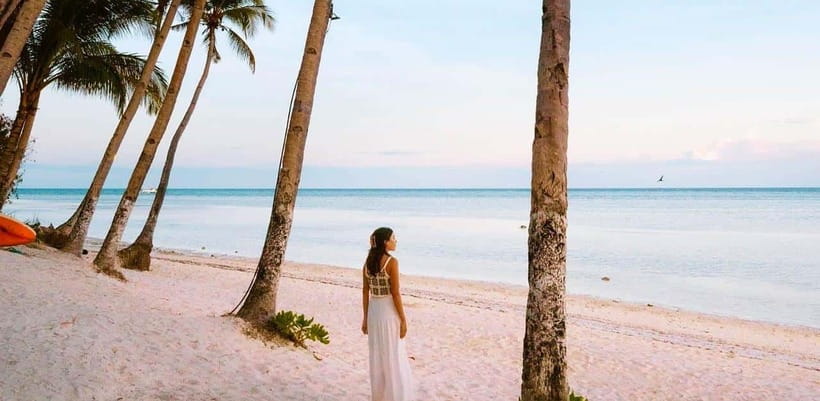 Panglao: Private Cave Pool, Beach & Scenic Day Tour - Entering the Spring-Fed Cave Pool