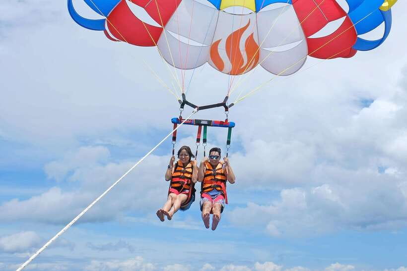 Panglao: Solo or Tandem Parasailing Experience near Alona - Is $55 good value for 15 minutes?