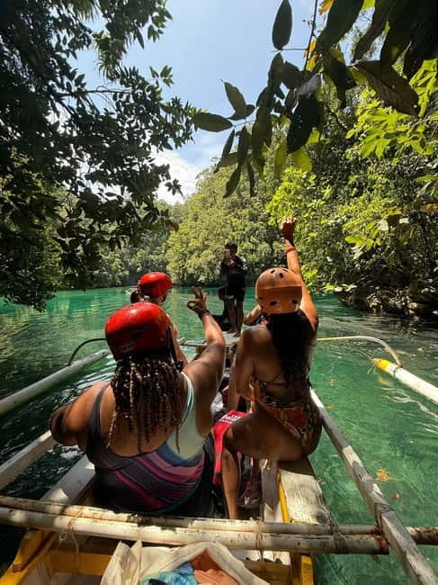 Siargao: Jellyfish Sohoton Cove Tour with Lunch and Pickup - Club Tara is viewed from the water