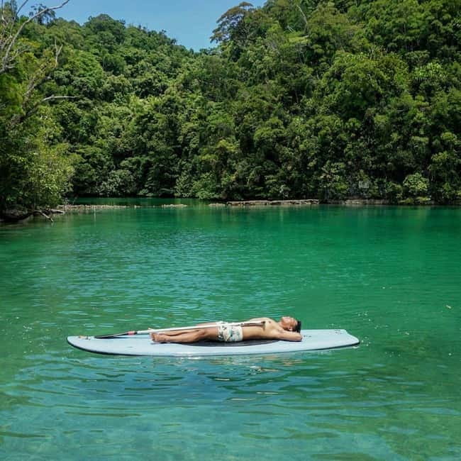 Siargao:Lagoon,Cave Rock Pool, w/Lunch & Transfer - The coconut view deck and the island road