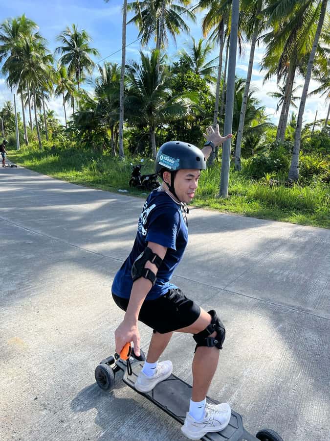 Siargao : Morning 1 Hour Guided Electric Skate Experience - The Two 20-Minute Route Sections