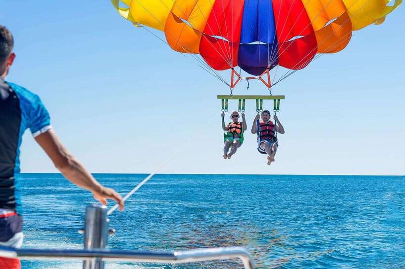Soar & Explore: Boracay Parasailing + Island Hopping - June through November: the Habagat route