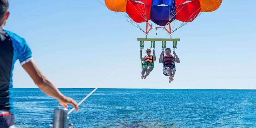 Soar & Explore: Boracay Parasailing + Island Hopping - Parasailing adds the big view