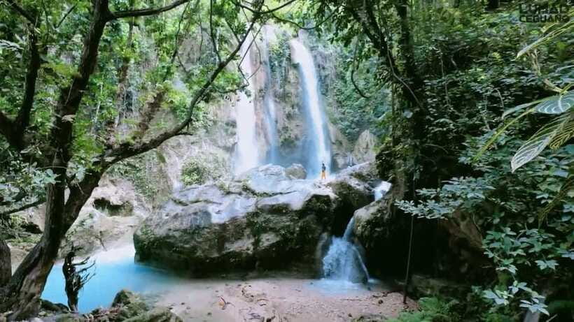 South Cebu Chasing Waterfalls with Silog Breakfast and Lunch - Inambakan Falls and its wide swimming basin